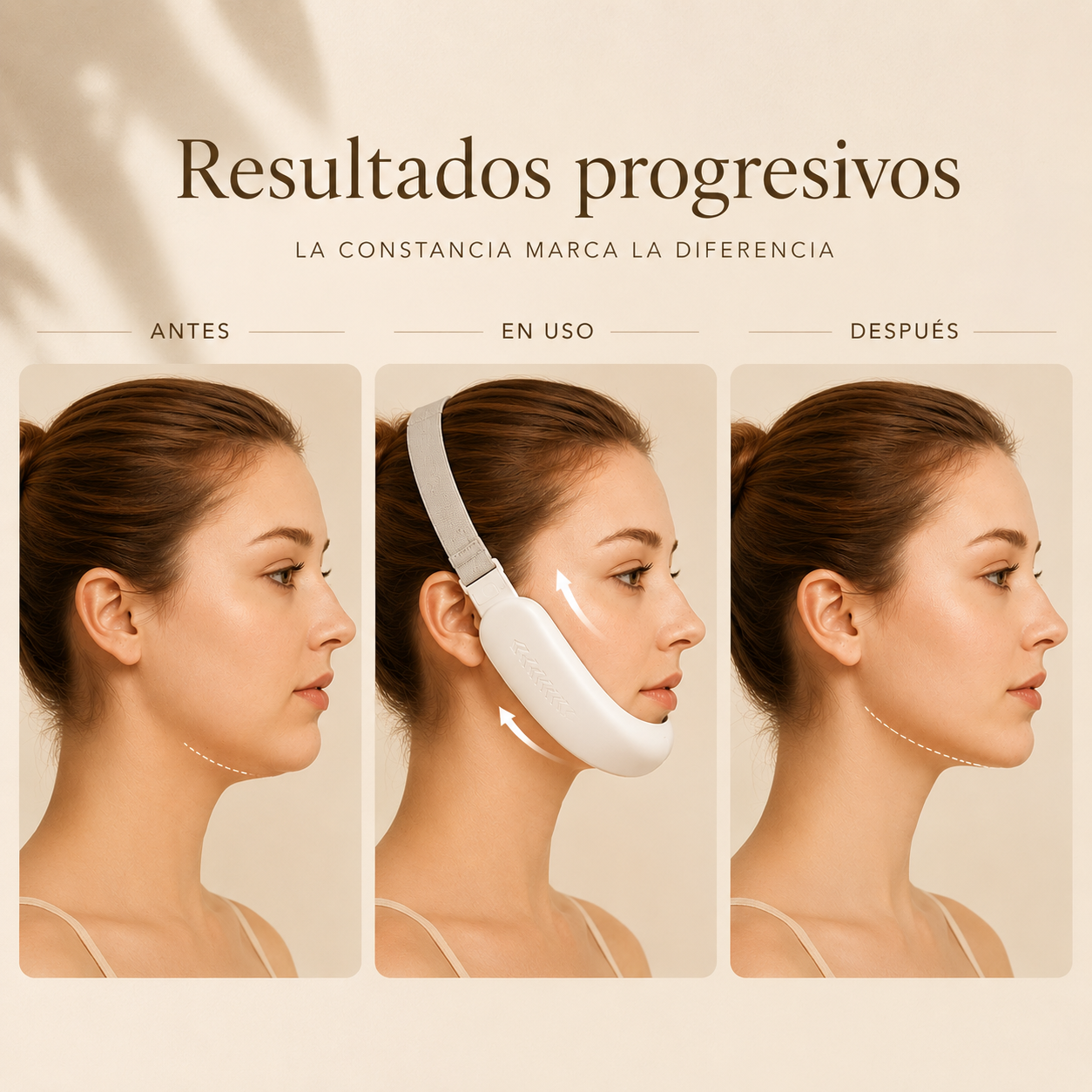 Reductor de Papada NÍTEA — Tonifica 60 Músculos Faciales en 15 Minutos